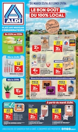 Catalogue Discount Alimentaire Aldi en cours à Portiragnes et alentours, "LE BON GOÛT DU 100% LOCAL", 31 pages, 23/04/2024 - 29/04/2024