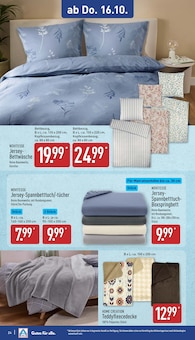 Spannbettlaken Angebot im aktuellen ALDI Nord Prospekt auf Seite 24