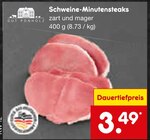 Aktuelles Schweine-Minutensteaks Angebot bei Netto Marken-Discount in Saarbrücken ab 3,49 €