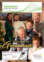 Aktueller Hemmann Orthopädie-Technik GmbH Sanitätshäuser Prospekt in Bad Friedrichshall und Umgebung, "Schenken Sie Gesundheit!" mit 6 Seiten, 12.11.2025 - 31.01.2026