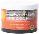 Fleur de sel de l'île de ré les sauniers de l'île de ré en promo à 2,87 € chez Intermarché Super Fleur de sel de l'île de ré les sauniers de l'île de ré dans le catalogue Intermarché Super