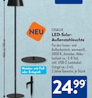 LED-Solar-Außenstehleuchte im Angebot bei ALDI SÜD in Frankfurt LED-Solar-Außenstehleuchte Angebote von CASALUX bei ALDI SÜD Frankfurt für 24,99 €