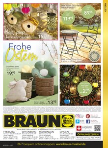 Vogelhaus im BRAUN Möbel-Center Prospekt "60 JAHRE BRAUN MÖBEL CENTER" mit 20 Seiten (Reutlingen)