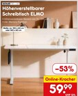 Höhenverstellbarer Schreibtisch ELMO im Angebot bei Netto Marken-Discount in Bietigheim-Bissingen Höhenverstellbarer Schreibtisch ELMO Angebote bei Netto Marken-Discount Bietigheim-Bissingen für 59,99 €