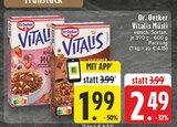 Vitalis Müsli Angebote von Dr. Oetker bei EDEKA Warendorf für 1,99 €