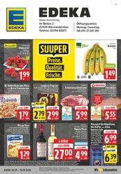 Flammkuchen im EDEKA Prospekt in Wermelskirchen Aktueller EDEKA Prospekt mit Flammkuchen, "Aktuelle Angebote", Seite 1