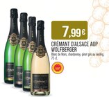 Crémant d'Alsace AOP - Wolfberger en promo chez Supermarchés Match Châlons-en-Champagne à 7,99 €
