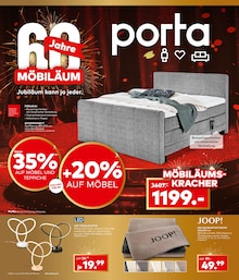 porta Möbel Prospekt 60 JAHRE MÖBILÄUM mit 4 Seiten