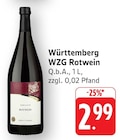 WZG Rotwein Angebote von Württemberg bei EDEKA Ulm für 2,99 €