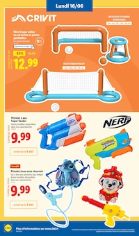 Promotion Pistolet À Eau dans le prospectus Lidl, valable du 12/06/2025 au 18/06/2025 Promo Pistolet À Eau dans le catalogue Lidl du moment à la page 54