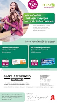 mea - meine apotheke Prospekt Unsere Oktober-Angebote mit 4 Seiten
