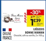 Liégeois Chocolat - Bonne Maman - Supeco Liégeois Chocolat - Bonne Maman à 1,39 € dans le catalogue Supeco