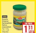 Original Spreewälder Sahne-Meerrettich von Kunella im aktuellen EDEKA Prospekt