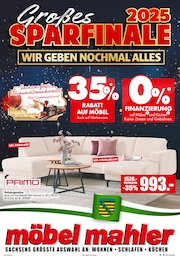 Möbel Mahler Siebenlehn Prospekt für Brand-Erbisdorf mit 16 Seiten Möbel Mahler Siebenlehn Prospekt für Brand-Erbisdorf: "GROSSES SPARFINALE", 16 Seiten, 10.12.2025 - 30.12.2025