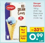 Eistüten von Stenger für 0,99 € bei Netto Marken-Discount im Angebot Eistüten von Stenger im aktuellen Netto Marken-Discount Prospekt