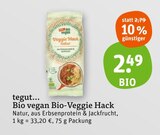 Bio vegan Bio-Veggie Hack von tegut... im aktuellen tegut Prospekt für 2,49 €