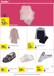 Prix et réduction Pyjama Femme dans le prospectus Carrefour en cours Offre Pyjama Femme dans le catalogue Carrefour du moment à la page 74