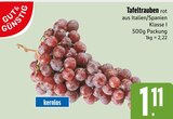 Tafeltrauben rot kernlos bei E xpress im Starnberg Prospekt für 1,11 €