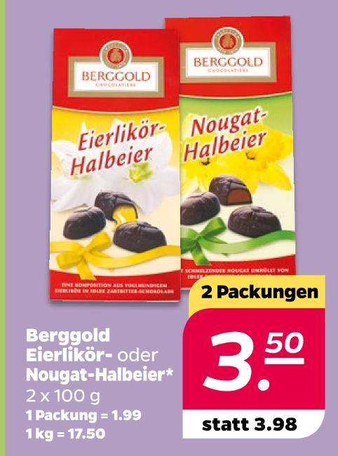 Nougat-Halbeier