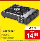 Gaskocher für 14,99 € bei Zimmermann im Angebot Gaskocher im aktuellen Zimmermann Prospekt