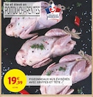 Promo Pigeonneaux nus évisérés avec griffes et tête à 19,99 € dans le catalogue Intermarché à Saint-Georges-de-Noisné