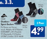 Outdoor-Sport-Socken von LYCRA im aktuellen ALDI SÜD Prospekt für 4,99 €