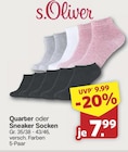 Quarter oder Sneaker Socken bei famila Nordwest im Vechta Prospekt für 7,99 €