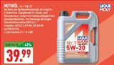 MOTORÖL Nr. 1 5W-30 im Angebot bei Marktkauf in Menden MOTORÖL Nr. 1 5W-30 Angebote von LIQUI MOLY bei Marktkauf Menden für 39,99 €