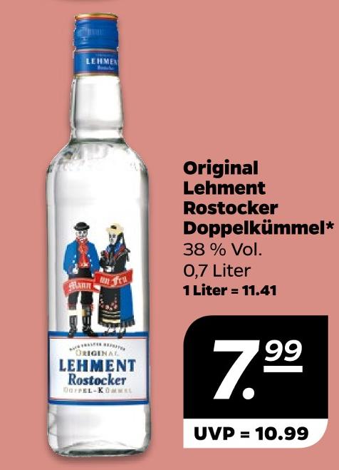 Original Lehment Rostocker Doppelkümmel