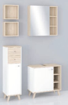 Waschbeckenunterschrank im aktuellen toom Baumarkt Prospekt Badmöbel-Serie „Sven“ bei toom Baumarkt im Angebot