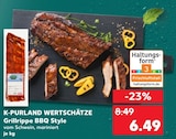 Grillrippe BBQ Style Angebote von K-PURLAND WERTSCHÄTZE bei Kaufland Erlangen für 6,49 €