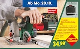 Akku-Handkreissäge 20 V im Lidl Prospekt Akku-Handkreissäge 20 V von Parkside im aktuellen Lidl Prospekt für 34,99 €