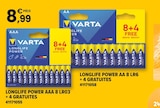 Longlife Power AAA LR03 - VARTA en promo chez JouéClub Saint-Nazaire à 8,99 €