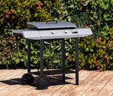 Plancha gaz 2 brûleurs + chariot MURCIA en promo chez Weldom Plancha gaz 2 brûleurs + chariot MURCIA dans le catalogue Weldom