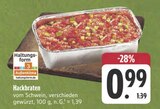 Hackbraten im Angebot bei EDEKA in Freiberg Hackbraten Angebote bei EDEKA Freiberg für 0,99 €