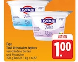 Total Griechischer Joghurt im Angebot bei E center in Pirna Total Griechischer Joghurt Angebote von Fage bei E center Pirna für 1,00 €