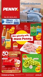 Penny-Markt Prospekt "Wer günstig will, muss Penny." für Lindlar, 32 Seiten, 25.09.2023 - 01.10.2023