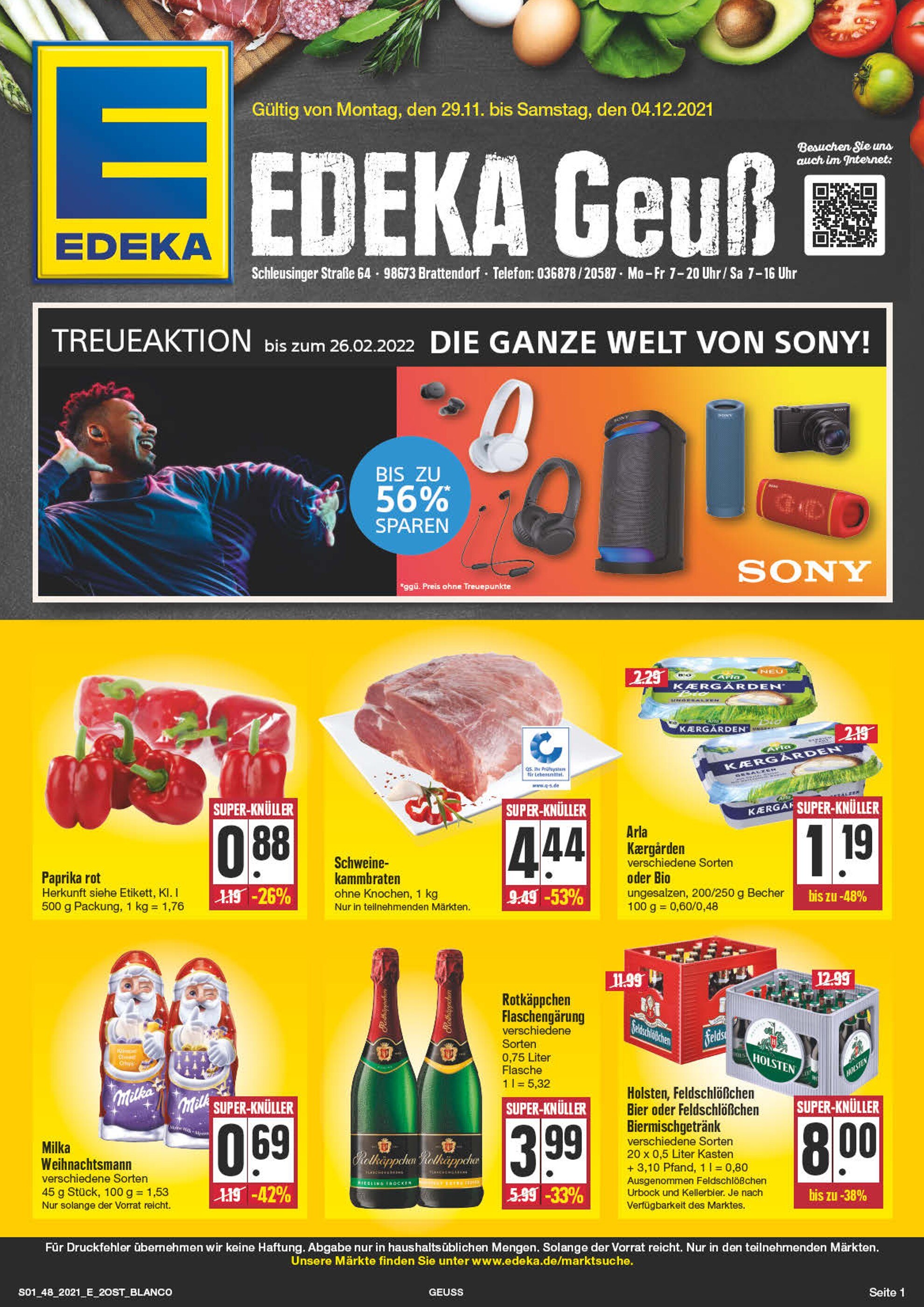 EDEKA Prospekt für Altenburg mit 28 Seiten EDEKA Prospekt für Altenburg: "Aktuelle Angebote", 28 Seiten, 29.11.2021 - 04.12.2021