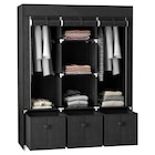 HOMCOM Kleiderschrank schwarz Polypropylen B/H/L: ca. 43x125x162,5 cm im POCO Prospekt HOMCOM Kleiderschrank schwarz Polypropylen B/H/L: ca. 43x125x162,5 cm im aktuellen POCO Prospekt für 41,99 €