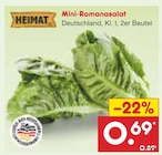 Mini-Romanasalat im Netto Marken-Discount Prospekt Mini-Romanasalat von Heimat im aktuellen Netto Marken-Discount Prospekt für 0,69 €