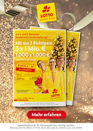 Aktueller Lotto Sachsen-Anhalt Tankstellen Prospekt für Peißen: Am 03. und 06. Dezember Bundesweite Sonderauslosung mit 1} Seite, 05.12.2025 - 06.12.2025