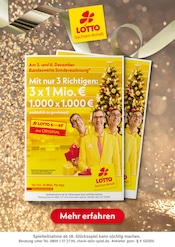 Aktueller Lotto Sachsen-Anhalt Getränkemärkte Prospekt in Immekath und Umgebung, "Am 03. und 06. Dezember Bundesweite Sonderauslosung" mit 1 Seite, 05.12.2025 - 06.12.2025