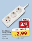 Steckdosenleiste 3-fach im Angebot bei combi in Cuxhaven Steckdosenleiste 3-fach Angebote bei combi Cuxhaven für 2,99 €