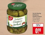 Delikatess Gewürz Gurken im Angebot bei Marktkauf in Stuttgart Delikatess Gewürz Gurken Angebote von Gut & Günstig bei Marktkauf Stuttgart für 0,99 €