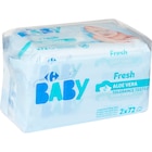 Lingettes pour bébé "Duo pack" - CARREFOUR BABY en promo chez Carrefour Market Lingettes pour bébé "Duo pack" - CARREFOUR BABY dans le catalogue Carrefour Market