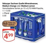 Mineralwasser Medium Orange im Angebot bei GLOBUS in Altenburg Mineralwasser Medium Orange Angebote von Sachsen Quelle bei GLOBUS Altenburg für 4,99 €