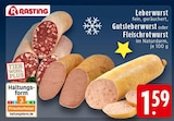 Leberwurst Angebote von Rasting bei EDEKA Wuppertal für 1,59 €