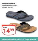 Aktuelle Hausschuhe Angebote bei GLOBUS in Krefeld Aktuelles Herren-Pantolette Angebot bei GLOBUS in Krefeld ab 14,99 €
