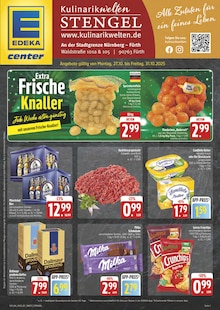 E center Prospekt der Woche "Wir lieben Lebensmittel!" Seite 1, 27.10.2025 bis 31.10.2025 für Fürth Aktueller E center Prospekt "Wir lieben Lebensmittel!" Seite 1 von 28 Seiten für Fürth