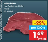 Aktuelles Kalbs-Leber Angebot bei Netto Marken-Discount in Jena ab 1,69 €